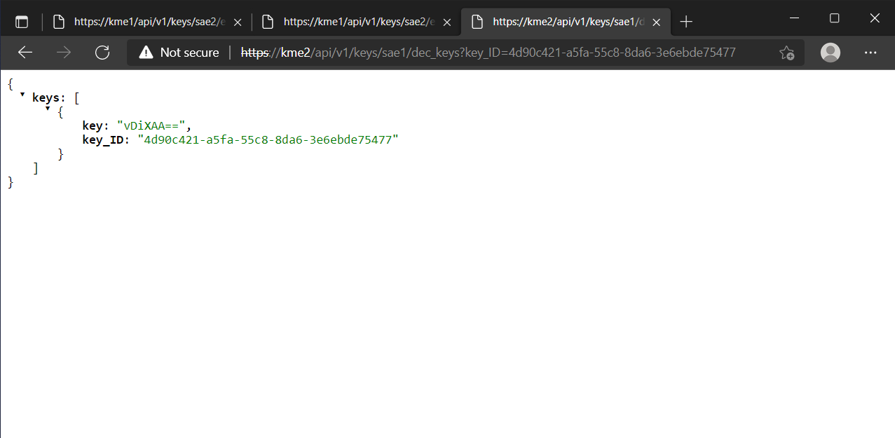 Get another key with Key ID